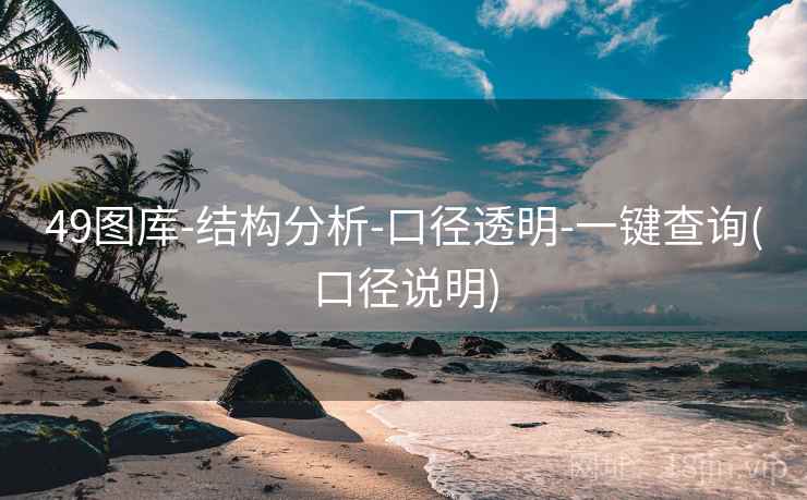 49图库-结构分析-口径透明-一键查询(口径说明)